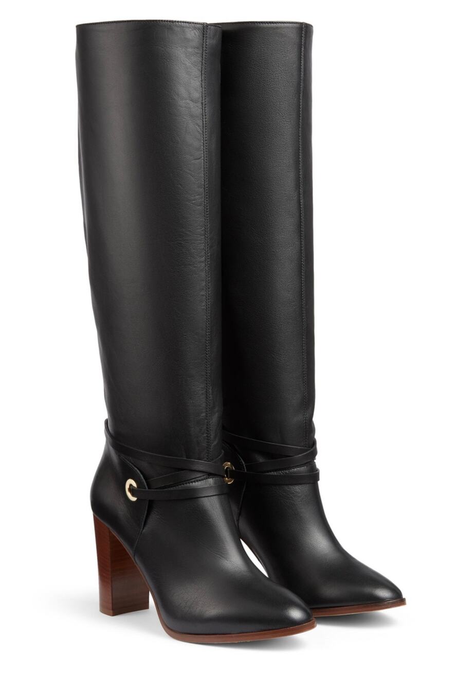 LK BENNETT Shelby Knee High Boot black size 8.5 EU 39 (New) $875.00 retail